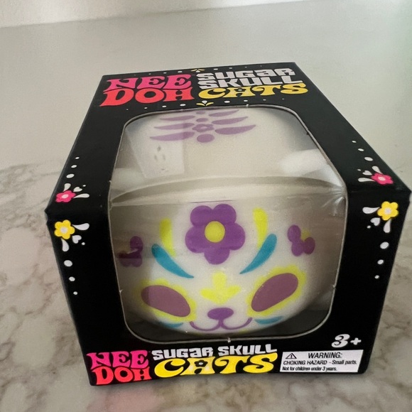 needoh Other - Needoh SUGAR SKULL CAT Purple Needoh squishy fidget viral toy  NEW
